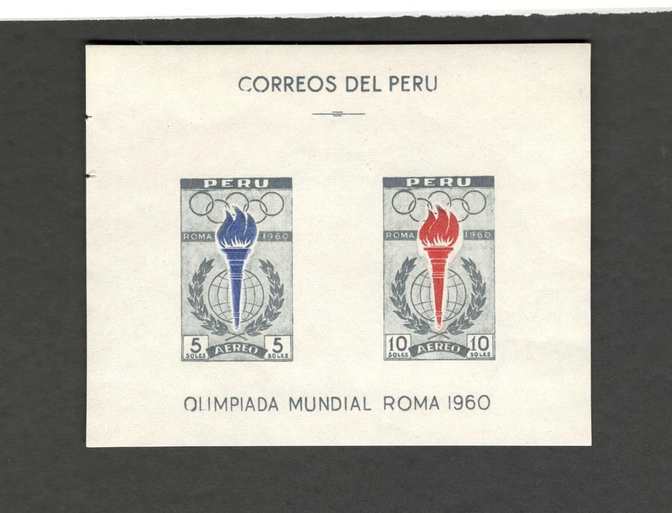 1961 Correos Del Peru Olympic Games souvenir sheet MNH - Image 1 of 1