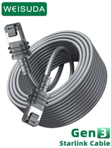 Przedłużacz kabla Gen 3, Starlink Ethernet Cat5E 26AWG, 46m na zewnątrz i wewnątrz - Zdjęcie 1 z 16