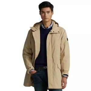 Polo Ralph Lauren Men's Packable Water Repellent Marsh Coat Coastal Beige, L - Picture 1 of 7