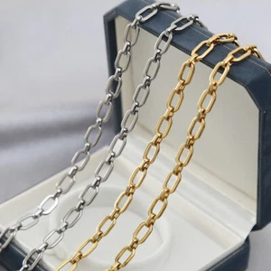 Cadenas hechas a mano de eslabones cuadrados de acero inoxidable de 2 metros - Imagen 1 de 3