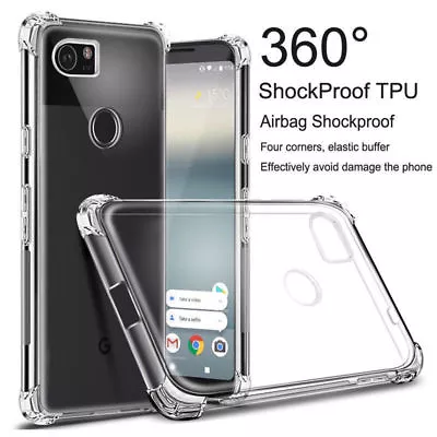 For Google Pixel 9 Pro XL 8 7 Shockproof TPU Crystal Soft Case Rubber Slim Cover - Image 1 of 4