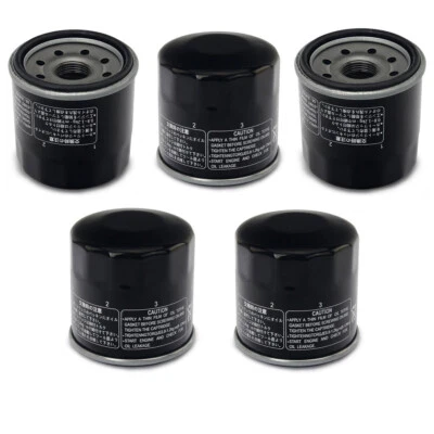 5x Oil Filter For Yamaha YZF-R1 R1 R6 06-18 R3 MT-03 MT03 MT09 MT-09 FZ6-R T-MAX - Image 1 of 4