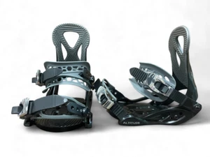 ATTACCHI SNOWBOARD KIDS ALTITUDE "JR RIPPER" 4X4 3D & EST (TAGLIE 3-6) NERO/GRIGIO - Foto 1 di 7