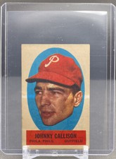 1963 TOPPS PEEL OFFS MLB Johnny Callison Phillies Instructions Back VGEX