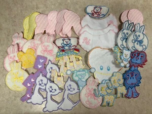 Patches bestickt USA Vintage 40 Sortiment Set Nähen & Aufbügeln Applikationen Motive - Bild 1 von 8