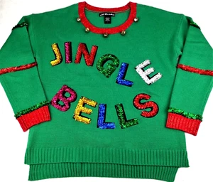 Suéter Feo Navidad Jingle Bells Mujer Talla L Oropel Estados Unidos Suéteres - Imagen 1 de 8