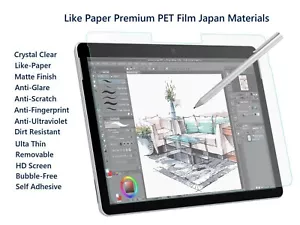 Paper Feel Matte Film Anti-Glare Screen For Microsoft surface Go Tab Model 1824 - Picture 1 of 8