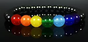 Pulsera de Cristal Chakra 7 Piedras Preciosas Hematita Magnética Reiki - Imagen 1 de 6