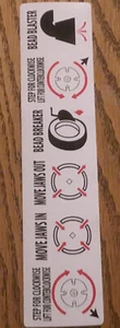 Tire machine foot pedal operation decal stickers New Includes Bead Blaster - Picture 1 of 1