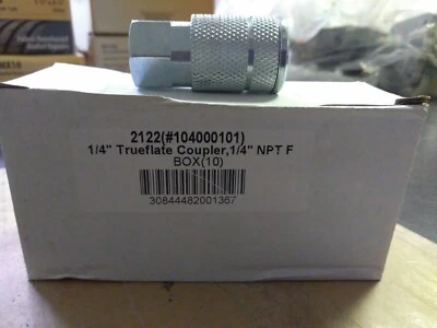 NEW KEX 1/4 Inch Auto Standard Truflate Female 1/4 Inch Npt Air Coupler - Image 1 of 4