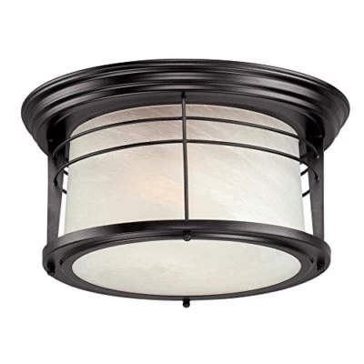 Westinghouse 6674600 Senecaville Two-Light Outdoor Flush-Mount Fixture - Image 1 of 4