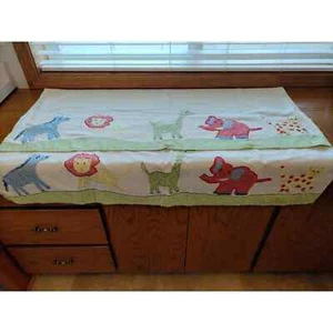 BABIES ROOM - POTTERY BARN - ANIMAL (2) VALANCES 44" W X 18-1/2" L -SO ADORABLE! - Picture 1 of 11