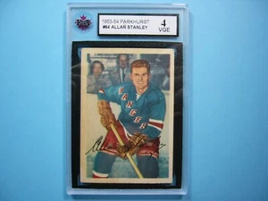 1953/54 PARKHURST NHL HOCKEY CARD #64 ALLAN STANLEY KSA 4 VG/EX SHARP PARKIE - Picture 1 of 4
