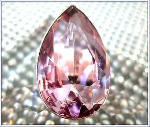 KUNZITE PINK LABCREATED GEMSTONE LADIES HANDCRAFTED 925 SILVER STUMP RING SIZE 7 - Picture 1 of 7