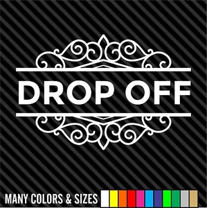 Drop Off Store Front Decal Sticker - Business Sign - Door Store Window Decal - Picture 1 of 15