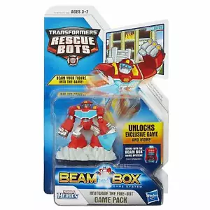 Transformers Playskool Heroes Rescue Bots Beam Box Heatwave The Fire-Bot Game Pa - Picture 1 of 2