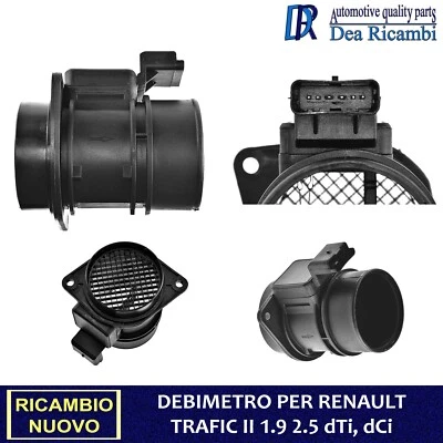 Debimetro per RENAULT TRAFIC II 1.9, 2.5 dCi dTi dal 2000- MFNS010 - Immagine 1 di 4