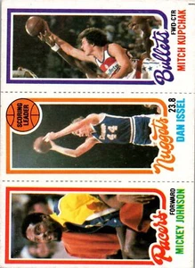 1980 Topps #72 Carta da basket Mickey Johnson Team Leaders - Foto 1 di 2