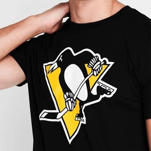 Camiseta para hombre con logotipo vintage de la NHL Pittsburgh Penguins camiseta con licencia - mediana - Imagen 1 de 8