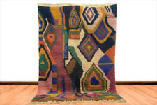 Authentic Moroccan Luxurious Handwoven wool Carpet, Beni Ourain Modern Artwork