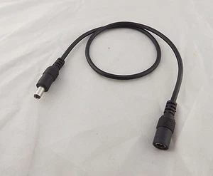 DC Power 5.5mm x 2.1mm Male To Female Barrel Plug Connector Extension Cable 0.5M - Picture 1 of 6