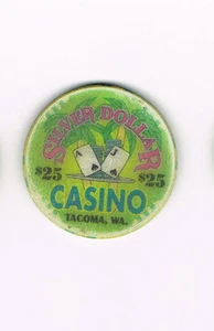 Ficha de casino Tacoma WA Silver Dollar Casino $25 - Imagen 1 de 2