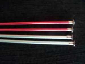 Aluminum knitting needles, sizes 6 & 9, 14", ok - Picture 1 of 2