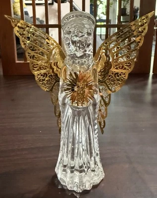 Gorham Angel of Light Crystal Figurine Rare Nativity Czech Republic Christmas - Image 1 of 4