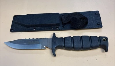 Ontario Tactical Mission True Edge Knife USA With Sheath - Image 1 of 4