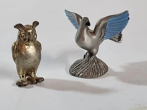 Vtg GS Pewter Miniature Blue-Winged Dove Figurine 1984 Gatehouse Studios Lamb - Picture 1 of 12