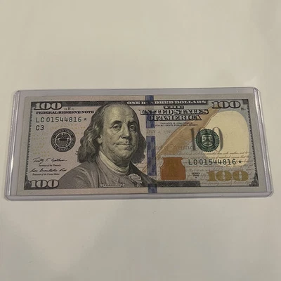 *Circulated Series 2009 A $100 Dollar Federal Reserve STAR* Note LC01544816* - Image 1 of 4