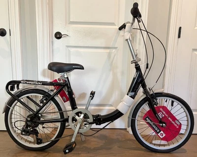 NEW Schwinn Loop Folding Bike for Adult Men Women, 20-inch Wheels,7-Speed Drive - Image 1 of 4