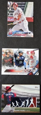 Los Angeles Angels 35 Card Lot- Mike Trout, Albert Pujols Commemorative Patch - Image 1 of 4