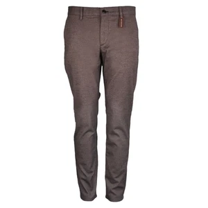 Alberto Herren Chino Hose Lou Wool Look Regular Fit braun 45571223 545 - Picture 1 of 6