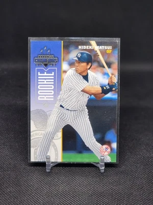 Tarjeta de novato Hideki Matsui 2003 Donruss Champions #301 RC Yankees excelente Foto 1 de 2