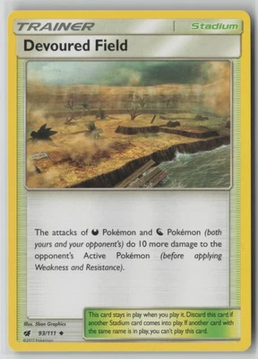 Devoured Field 93/111 Pokemon Crimson Invasion Uncommon Near Mint Card NM 1 - Image 1 of 2