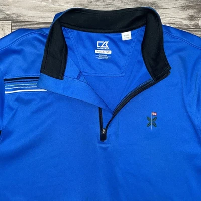 Cutter & Buck 1/4 Zip Pullover Mens XL Blue Bandon Dunes Preserve Golf Club - Image 1 of 4