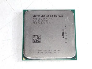 Lot of 2 AMD A-Series A8-5500 3.2GHz Socket FM2 AD5500OKA44HJ Desktop CPU - Picture 1 of 6