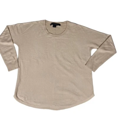 Suéter ligero tejido cuello redondo beige talla S French Connection para mujer Foto 1 de 4