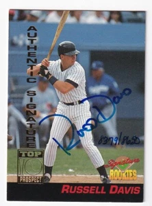 Russ Davis On Card Autograph 1994 Signature Rookies Draft Picks Card #1 - Picture 1 of 1