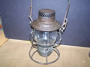 New York Central Adlake Reliable Tall Globe Etched glass NYCRR lantern - Picture 1 of 12