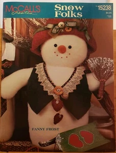 AO9 MCCALL'S CREATES SNOW FOLKS 1995 - 3 DESIGNS ZUM NÄHEN - Bild 1 von 3