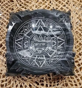 Vintage Grey Ashtray Carved Marble Natural Stone Aztec style Mayan style - Picture 1 of 10