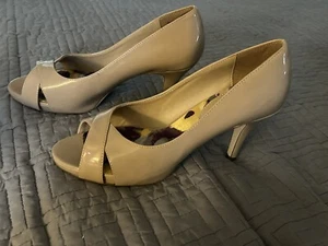 Madden Girl High Heel Shoes Size10 Gertieee Nude Pat - Picture 1 of 7