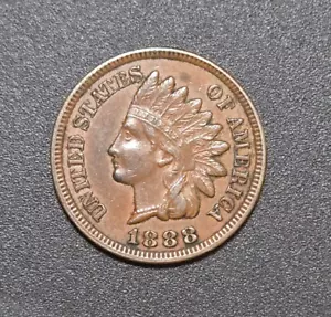 1888 Indian Cent Penny XF/AU J11 - Picture 1 of 2