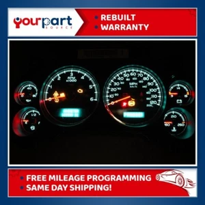 07-13 GMC SIERRA INSTRUMENT CLUSTER GAUGES SPEEDOMETER REBUILT 15929470 - Picture 1 of 12