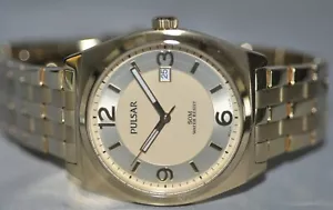 Pulsar Men's Gold Dial Gold Stainless Steel Watch PS9282 - Picture 1 of 5