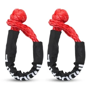 Paquete de 2 cuerdas sintéticas de grillete suave de 1/2 x 22 pulgadas 56.000 libras para ATV UTV 4X4 - Imagen 1 de 49