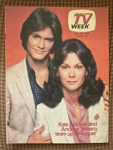 1979 CHICAGO TV WEEK GUIDE KATE JACKSON ANDREW STEVENS " TOPPER " COVER - Picture 1 of 4