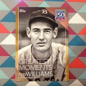 #32 Ted Williams Rot Sox 5x7 (#/ 10 Hergestellt) Gold 2019 Topps 150 Jahre Of - Bild 1 von 1